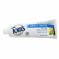 TOM'S Simply White Fluoride Toothpaste, Clean Mint