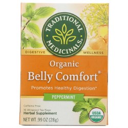 TRADITIONAL MEDICINALS Organic Belly Comfort Tea, 16 tea bags