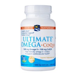 NORDIC NATURALS Ultimate Omega + CoQ10, 60 softgels