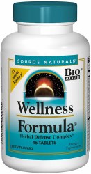 SOURCE NATURALS Wellness Formula, 45 tablets