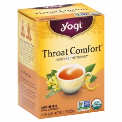 YOGI Throat Comfort Tea, 16 Tea Bags