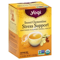 YOGI Sweet Clementine Stress Support Tea, 16 Tea Bags