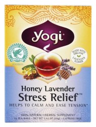 YOGI Honey Lavender Stress Relief Tea, 16 Tea Bags