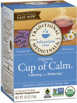 TRADITIONAL MEDICINALS Organic Cup Of Calm, Lavender Mint, 16 tea bags