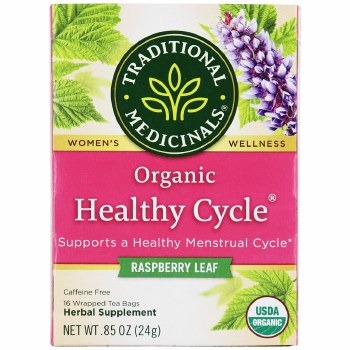 TRADITIONAL MEDICINALS Organic Healthy Cycle Tea, 16 tea bags