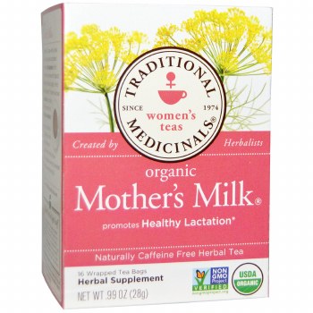TRADITIONAL MEDICINALS Organic Mother's Milk Tea, 16 tea bags