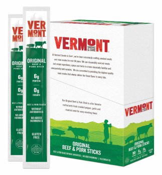 VERMONT SMOKE &amp; CURE Original Beef &amp; Pork Stick, 1 stick