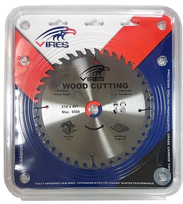 VIRES TCT Blade 210mm T40 30/16mm bore