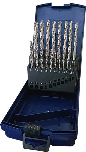 Vires HSS Ground Drill Bit Set 19pc 1-10mm
