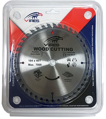 VIRES TCT Blade 184mm T40 16mm Bore