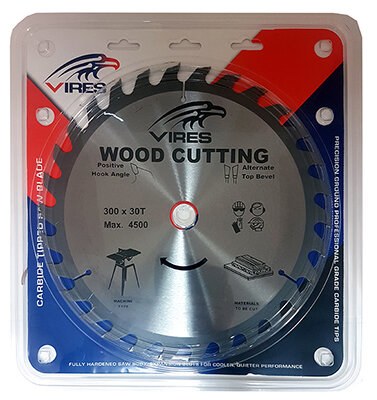 VIRES TCT Blade 300mm T30 30mm bore