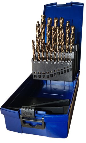 Vires HSS Cobalt Drill 1-10 Set 19 pc