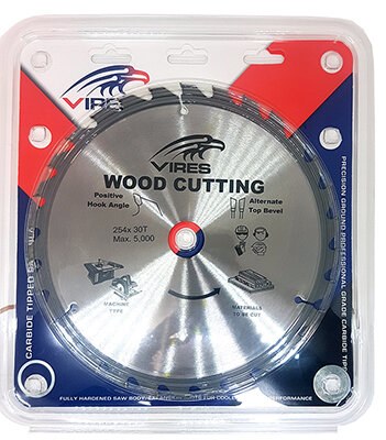 VIRES TCT Blade 254mm T30 30/25/16mm bore