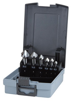 RUKO Taper & deburring countersinker set 6pc