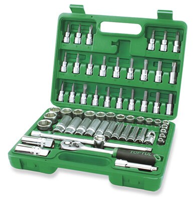 Toptul 3/8"Dr Socket & Bit set 60PCS (metric)