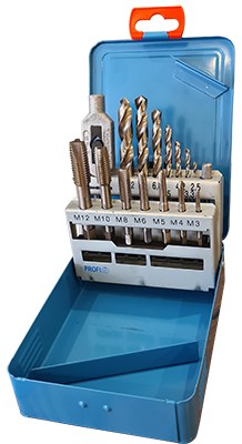 Vires HSS Hand Tap Drill Bit Set M3-M12