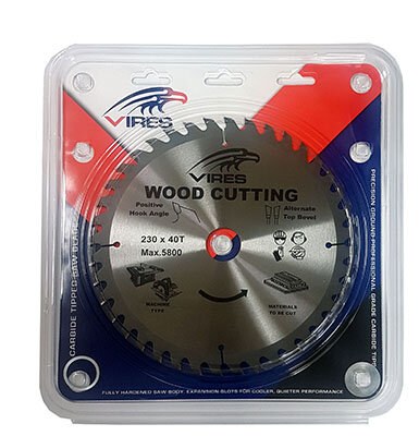 VIRES TCT Blade 190mm T40 30/20mm bore