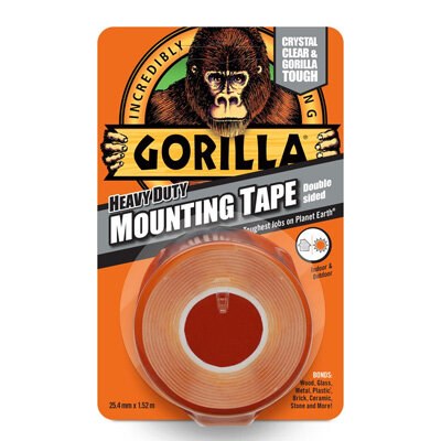 Gorilla Mounting Tape 1.5m Clear