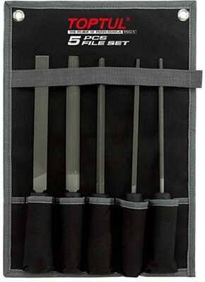Toptul File Set in wallet 5Pc