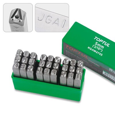 Toptul 27pc Letter Punch Set 5mm