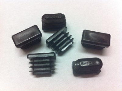 20 x 10mm Rectangle Plastic Cap / Blank / Bung