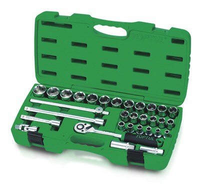 Toptul 1/2"Dr Socket Set 31Pc (metric)