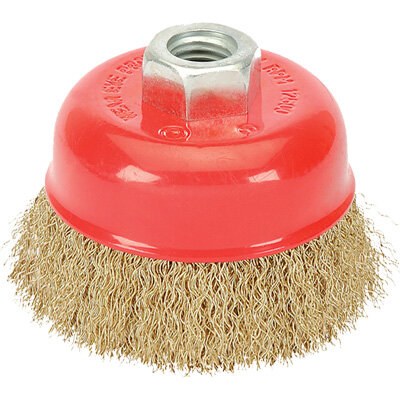 Vires Cup Wire Brush M14 - 100mm Crimped