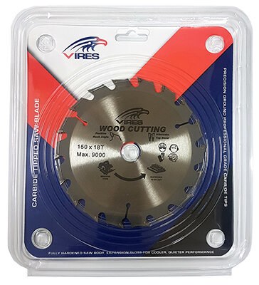 VIRES TCT Blade 150mm T18 20/16mm bore