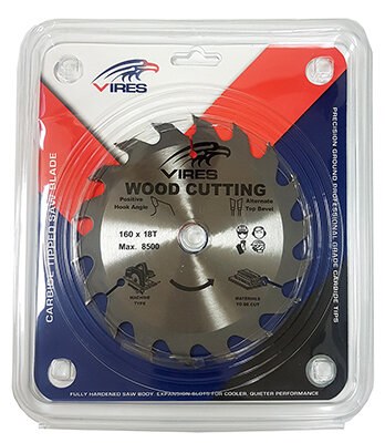 VIRES TCT Blade 160mm T18 20/16mm bore