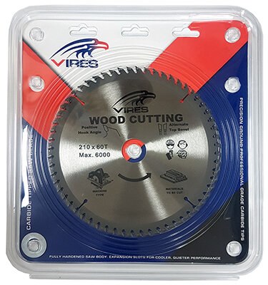 VIRES TCT Blade 210mm T60 30/16mm bore