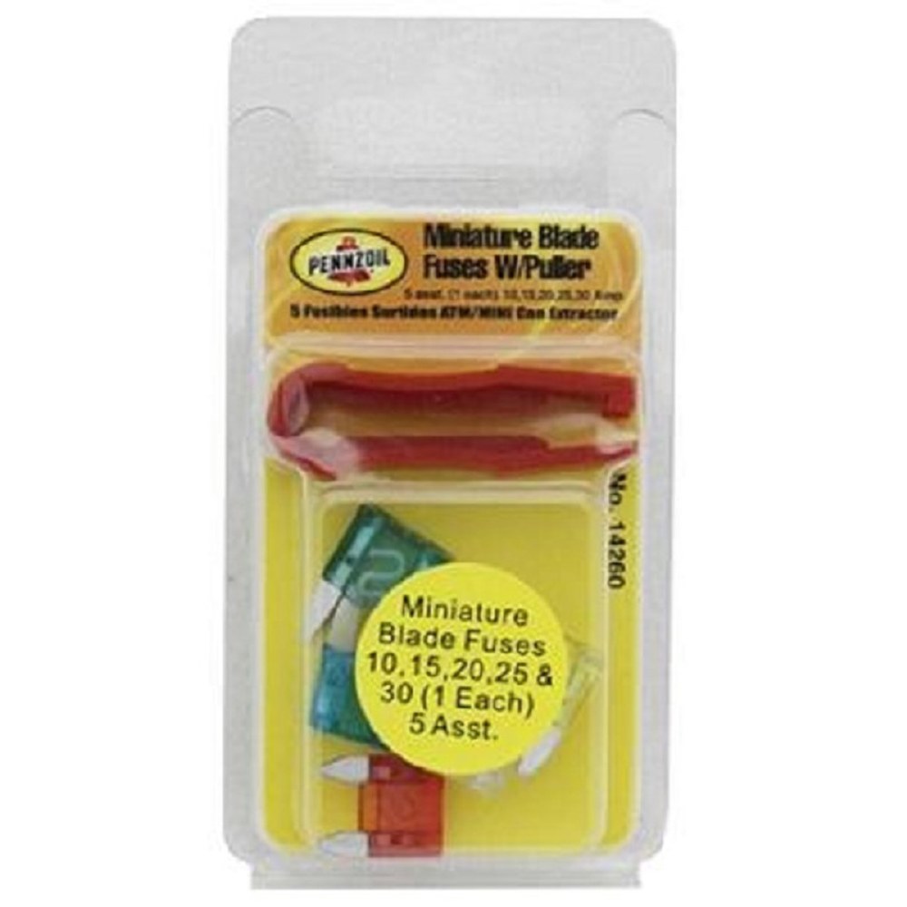 PENNZOIL MINI BLADE FUSE WITH PULLER EACH