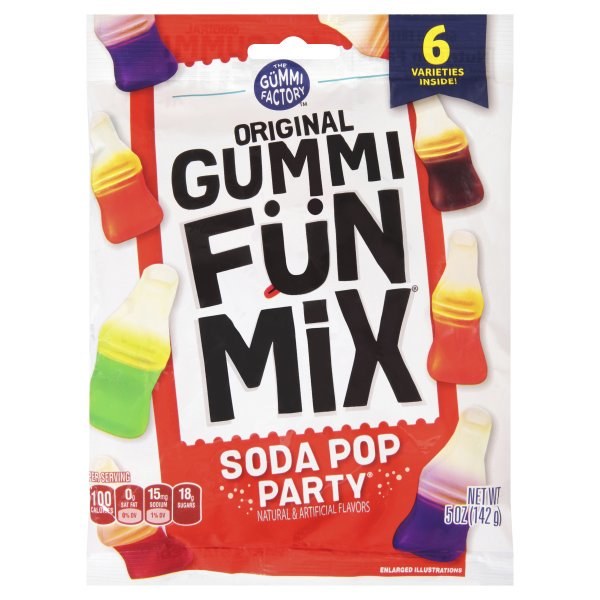 PEG GUMMI FUN 5OZ MIX SODA POP 1CT