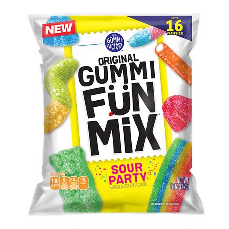 PEG GUMMI FUN 5OZ MIX SOUR PARTY 1CT
