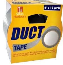 SIMPLY HARDWARE DUCT TAPE SILVER 2INCH x10 YARD EACH
