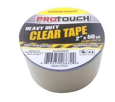 PRO TOUCH TAPE CLEAR 2X50 YARD EACH