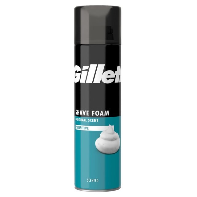 GILLETTE SHAVE FOAM 200ML SENSTIVE SKIN EACH