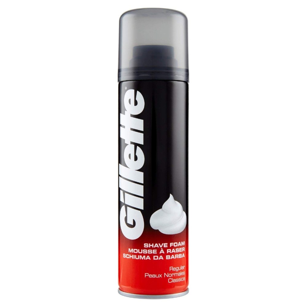 GILLETTE SHAVE FOAM 200ML REGULAR EACH