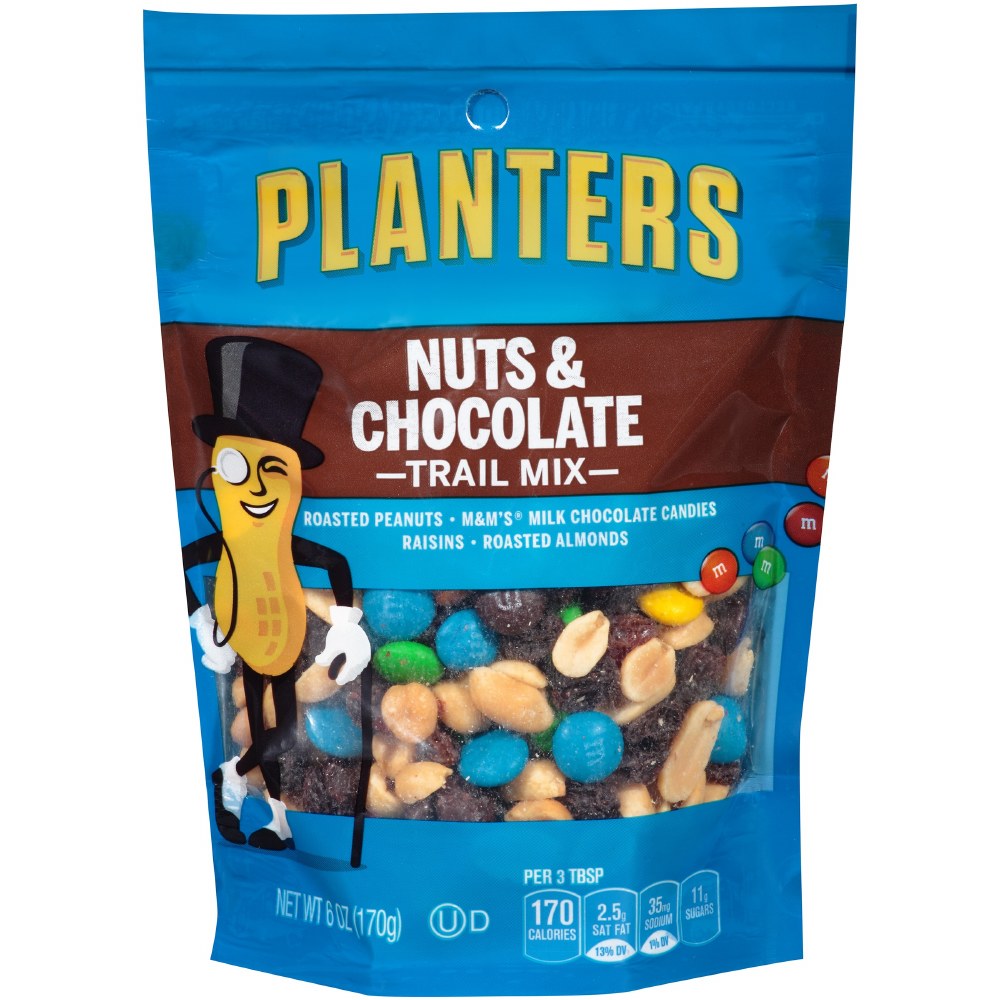 PEG PLANTERS 6OZ NUT&CHOCOLATE TRAIL MIX 1CT