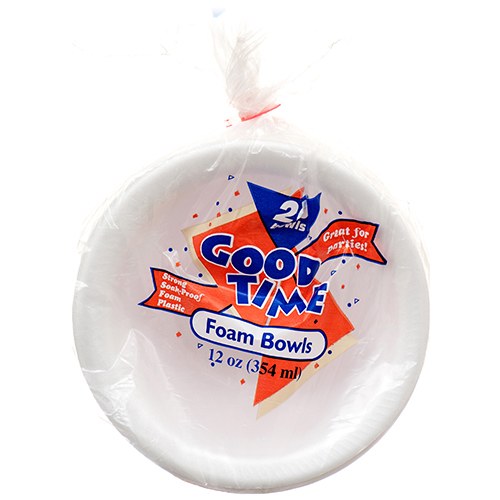 GOOD TIMES 12OZ FOAM BOWLS 20CT PACK