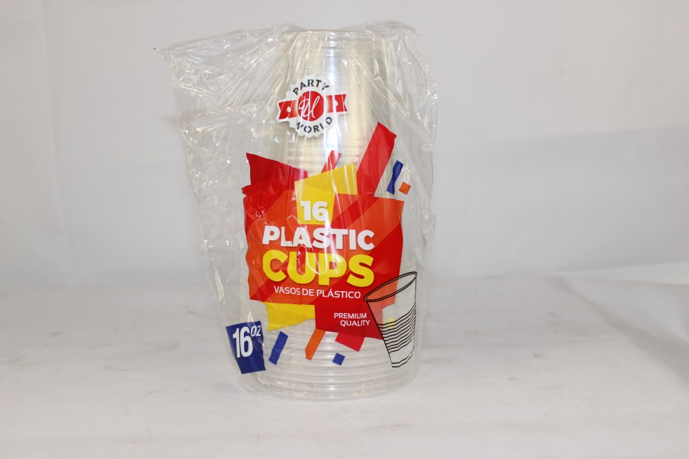 UNIVERSAL 16OZ PLASTIC CUPS CUPS CLEAR 1PK EACH