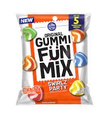 PEG GUMMI FUN 5OZ MIX SWIRL'Z PARTY 5 VARIETIES 1CT