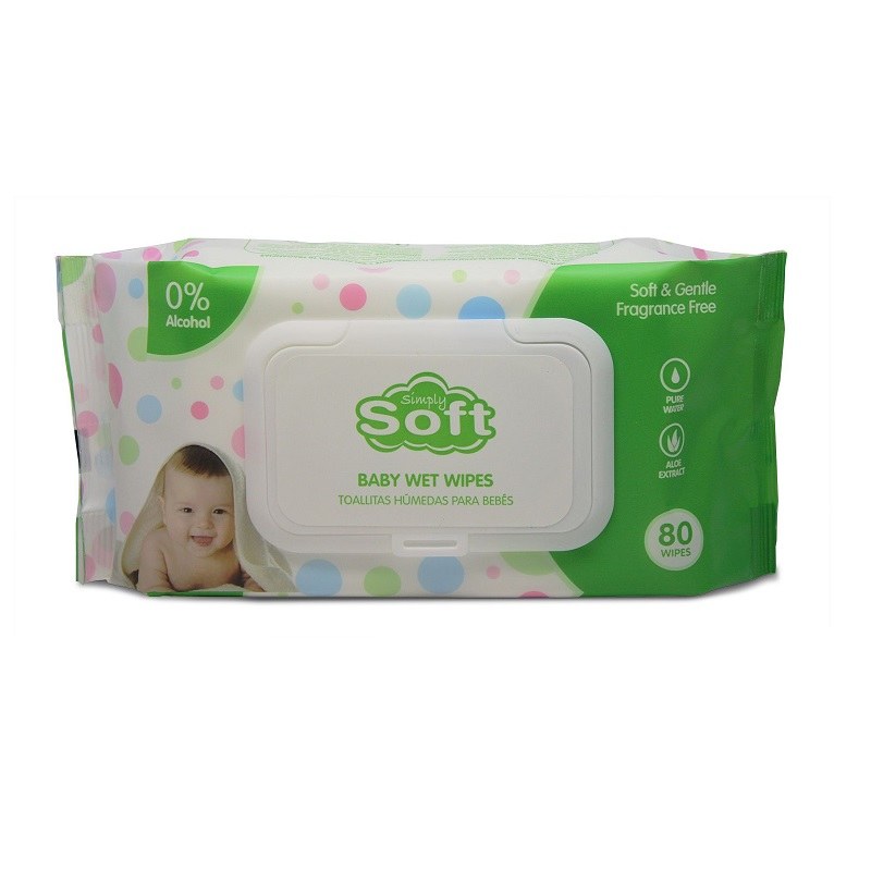 BABY WIPES GREEN 80WIPES EACH