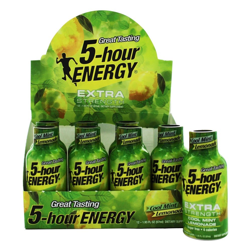 5HOUR ENERGY 1.93OZ EXTRA COOLMINT LEMONADE 12CT BOX