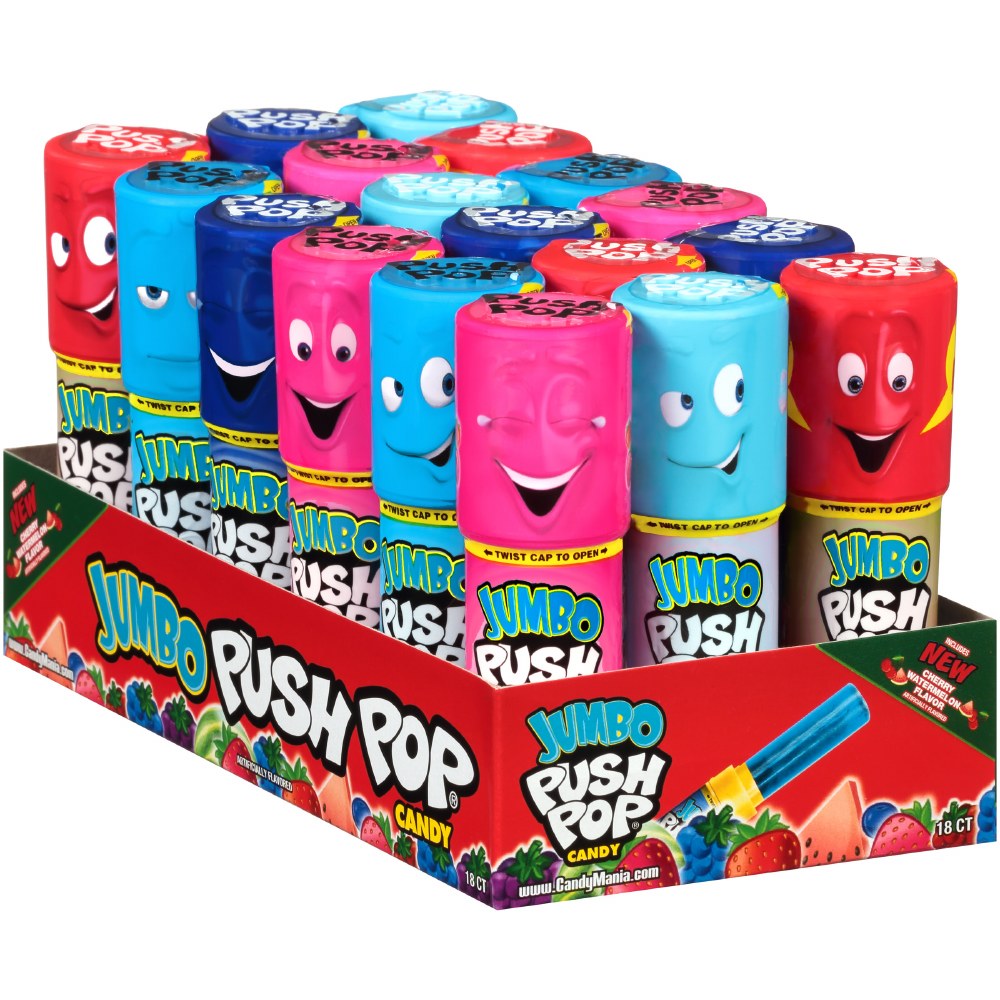 PUSH POP 1.06OZ JUMBO TOPPS 18CT BOX