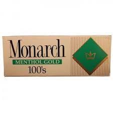 MONARCH 100 MENTHOL GOLD BOX
