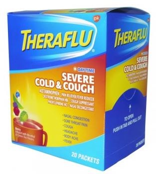 THERAFLU DAY TIME SEVER COLD COUGH 20CT BOX