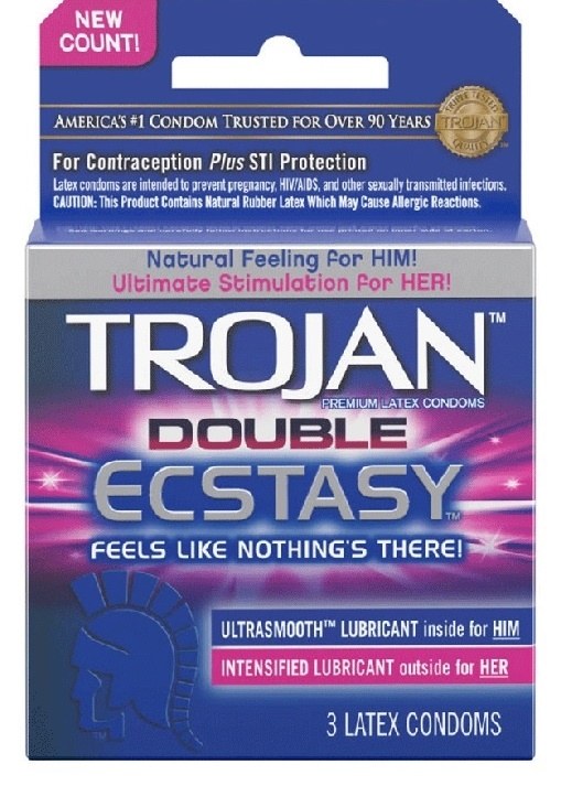 TROJAN DOUBLE ECSTASY 6CT BOX