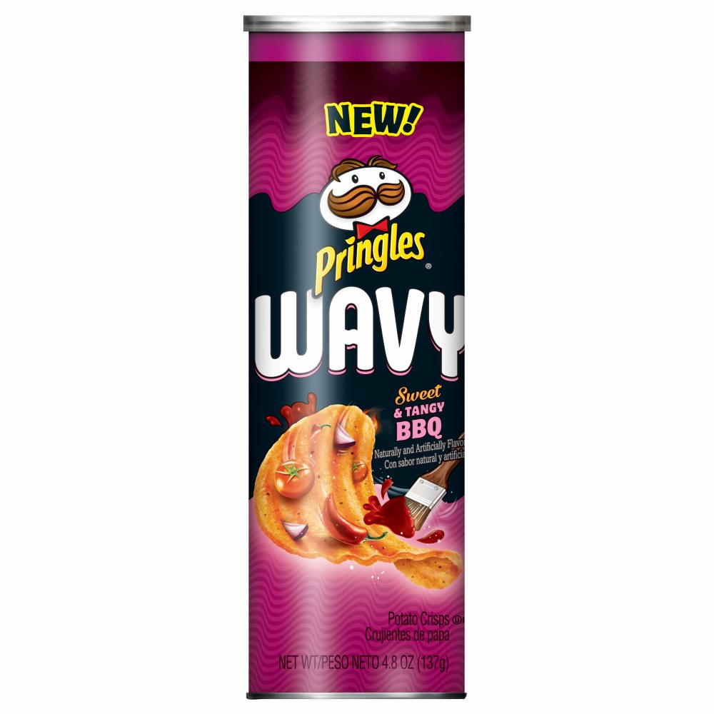 PRINGLES 4.8OZ WAVY SWEET & TANGY BBQ EACH