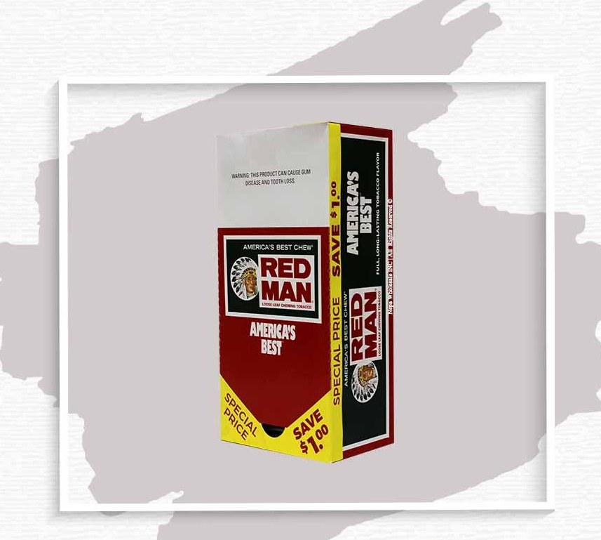 RED MAN 3OZ $1 OFF CHEWING TOBACCO 12CT BOX
