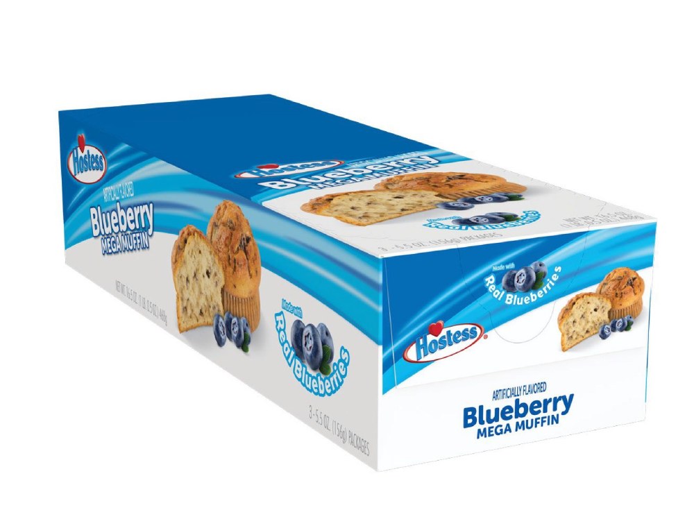 HOSTESS 5.5OZ. BLUEBERRY MUFFIN 3CT BOX